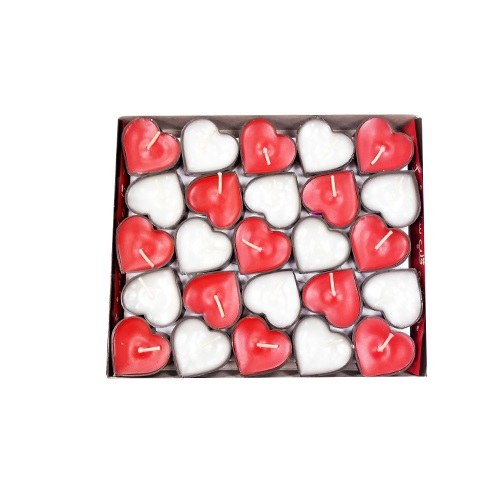 شمع قلب ساده 50 عددی