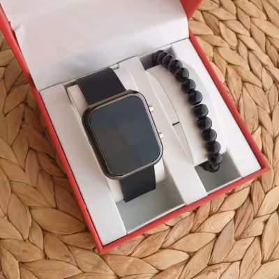 ساعت ال ای دی صفحه مستطیل با دستبند