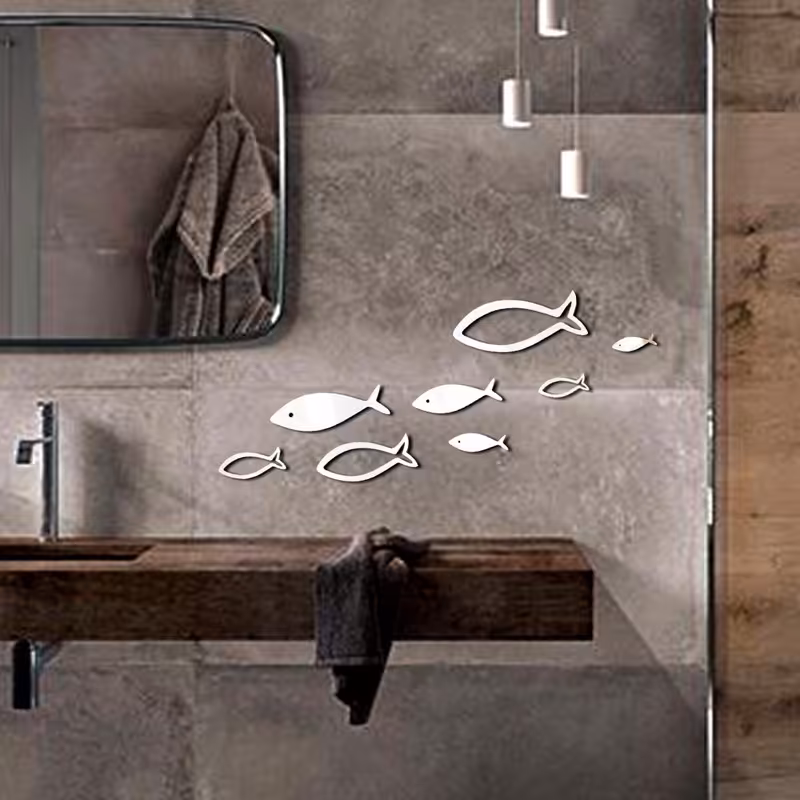 آینه طرح ماهی