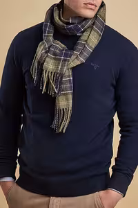 شال چند رنگ مردانه و زنانه WOOL WEFT 100 ٪ بره TN11 Barbour