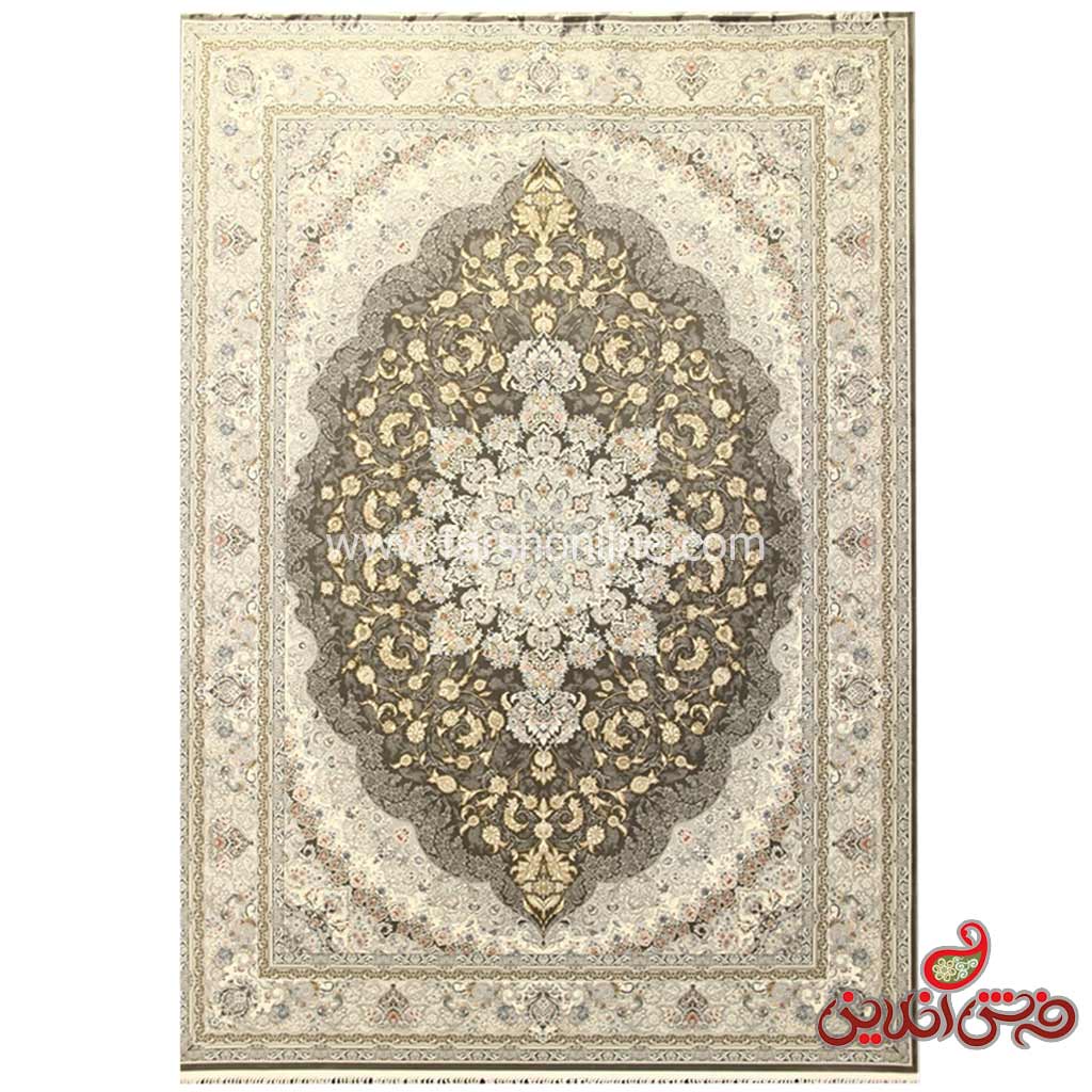 فرش زمرد مشهد برجسته طرح 37002 الماسی