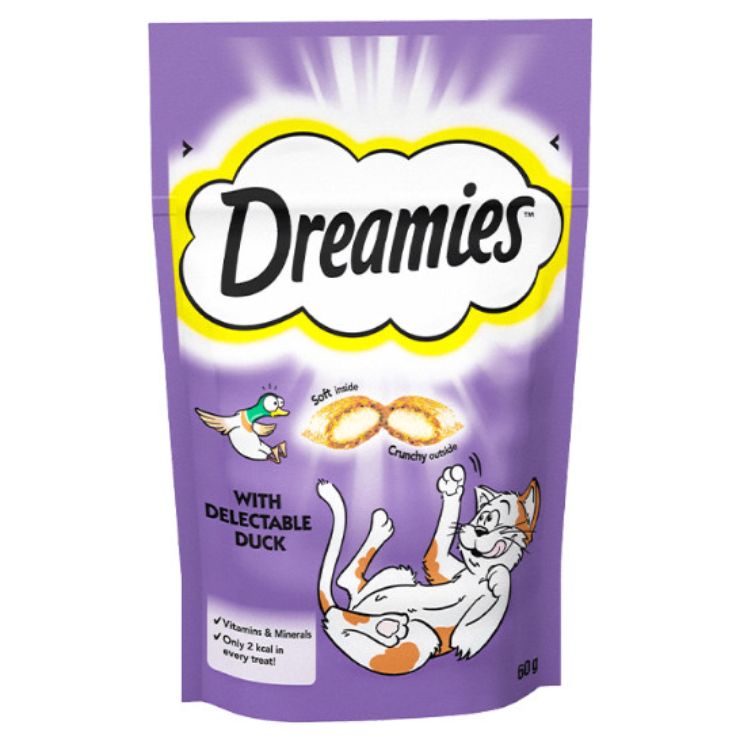 غذای تشویقی گربه دریمیز طعم اردک وزن 60 گرم  Cat Treat Dreamies Duck