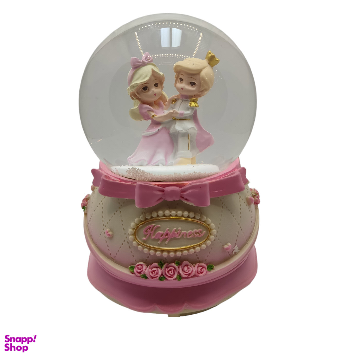 گوی موزیکال مدل پمپی و گردان طرح پرنسس و شاهزاده