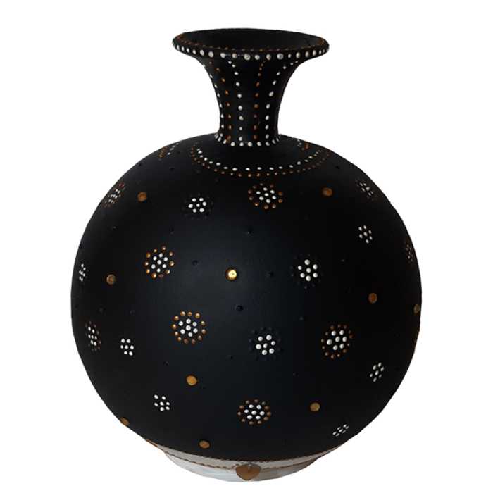  کوزه سفالی طرح نقطه کوبی کد BT0010 