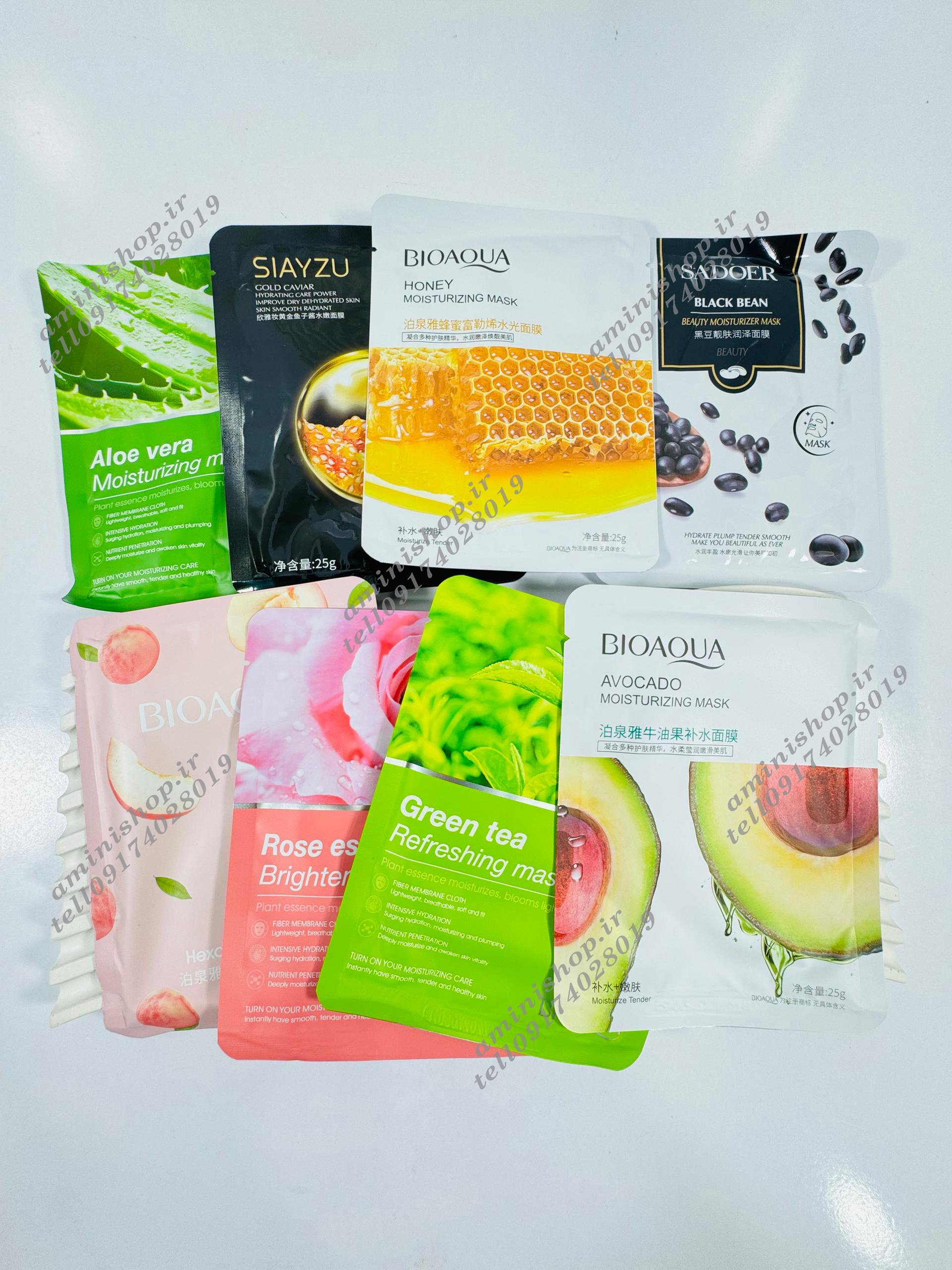 پک 10عددی ماسک ورقه ای 6رایحه