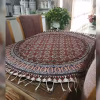 20 عدد رومیزی گرد قطر 120 قلمکاری صادراتی برند علی جعفری 