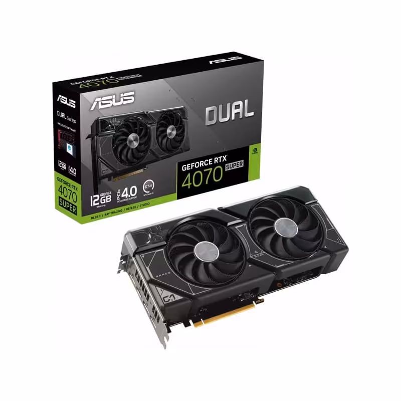 کارت گرافیک ایسوس Dual GeForce RTX4070 SUPER 12G GDDR6X