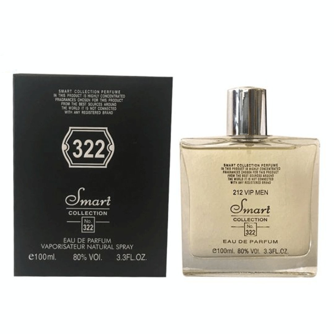 ادو پرفیوم مردانه مدل 212 Men Vip شماره 322 حجم 100 میل اسمارت کالکشن
Smart Collection Eau De Parfum 212 Men Vip For Men