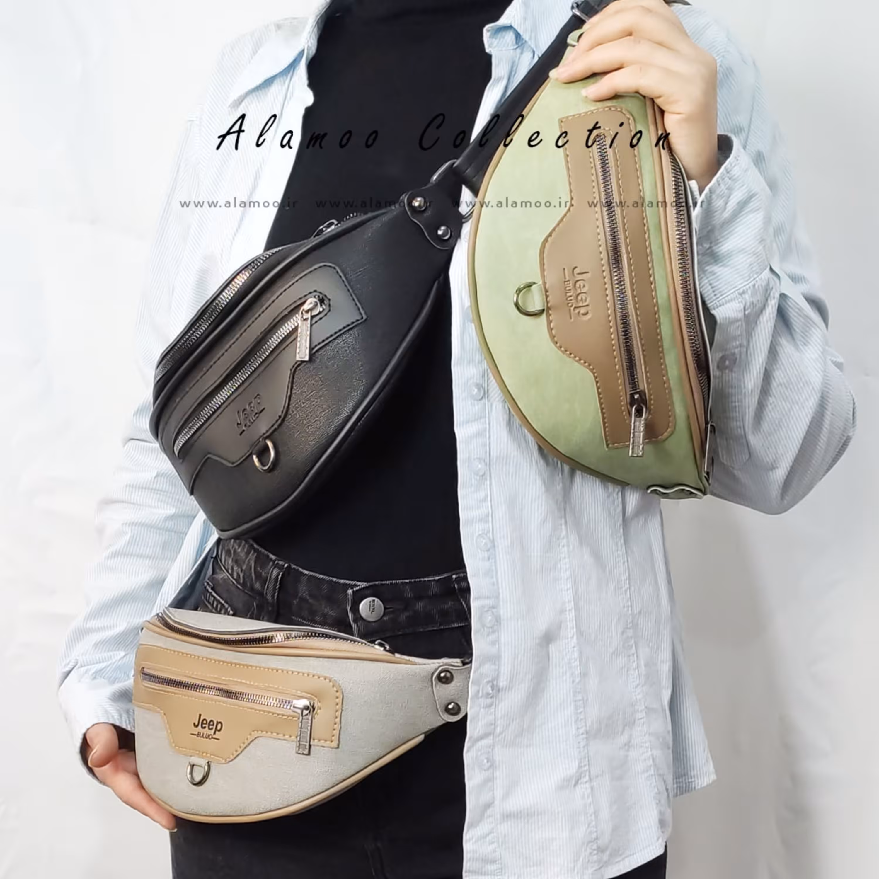 کیف دخترانه کمری مدل جیپ کد B197