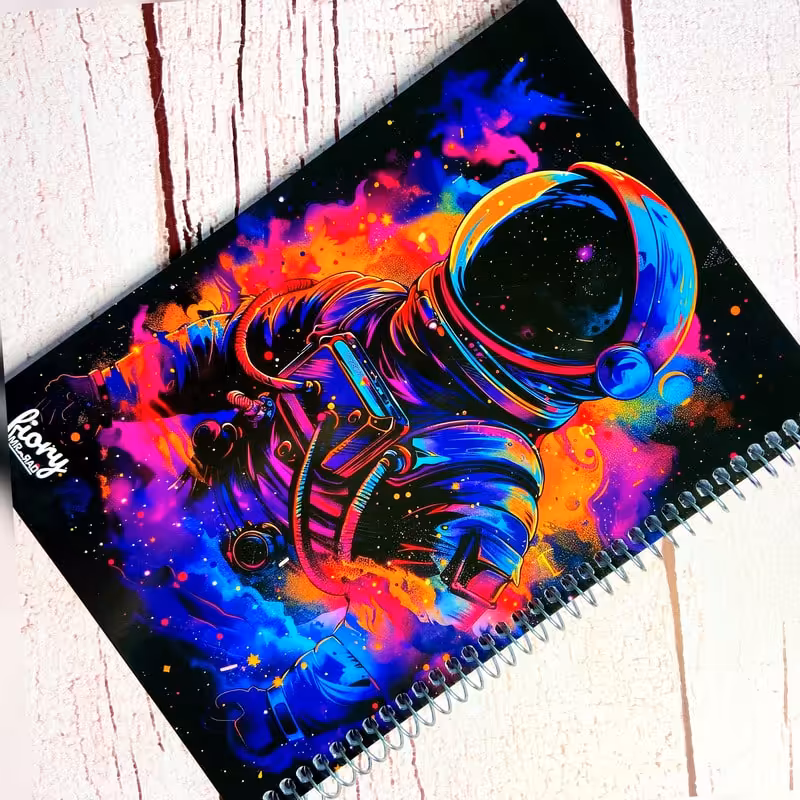 دفتر نقاشی 40 برگ فضانورد مستر راد