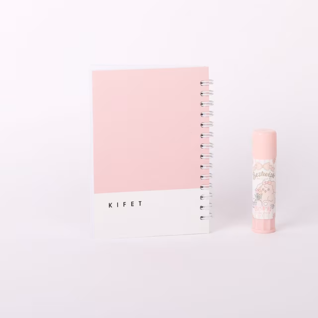 دفترچه ساده جلد مقوایی 80 برگی با رنگ های پاستلی  جلد مقوایی دانشجویی