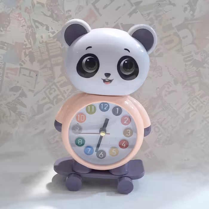 ساعت رومیزی زنگ دار طرح پاندا 