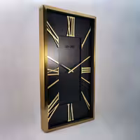 ساعت دیواری آرتمیس مدل 2028 گلد (طلایی) صفحه مشکی