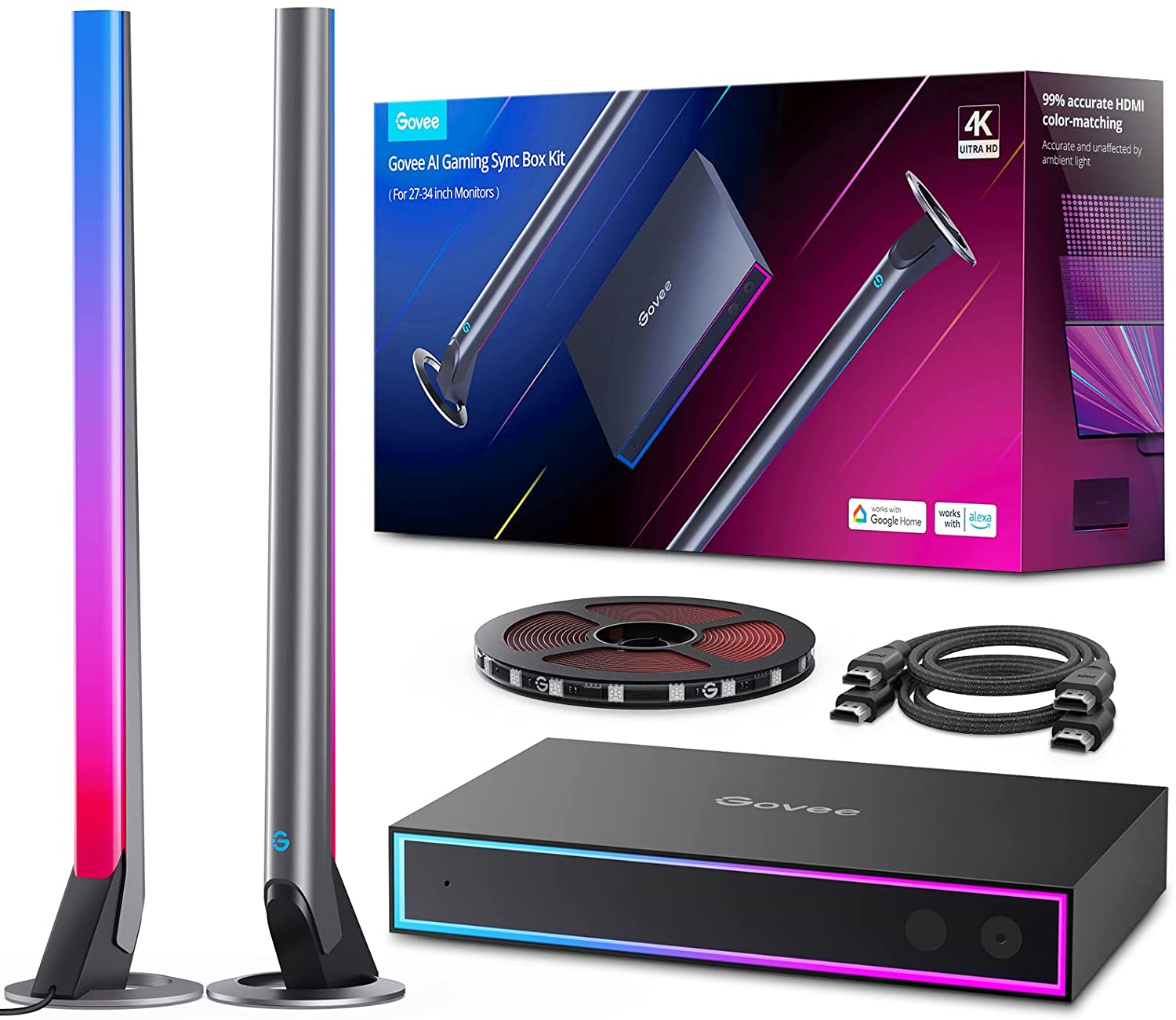 خرید کیت نور پردازی گووی Govee Ai Gaming Sync Box Kit با بهترین قیمت