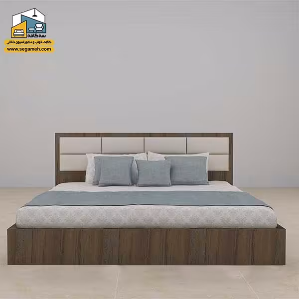 تخت خواب دونفره کد BDP33 - فروشگاه سه گامه