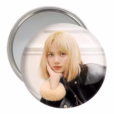 آینه جیبی خندالو مدل لیسا گروه بلک پینک Black Pink کد 16715