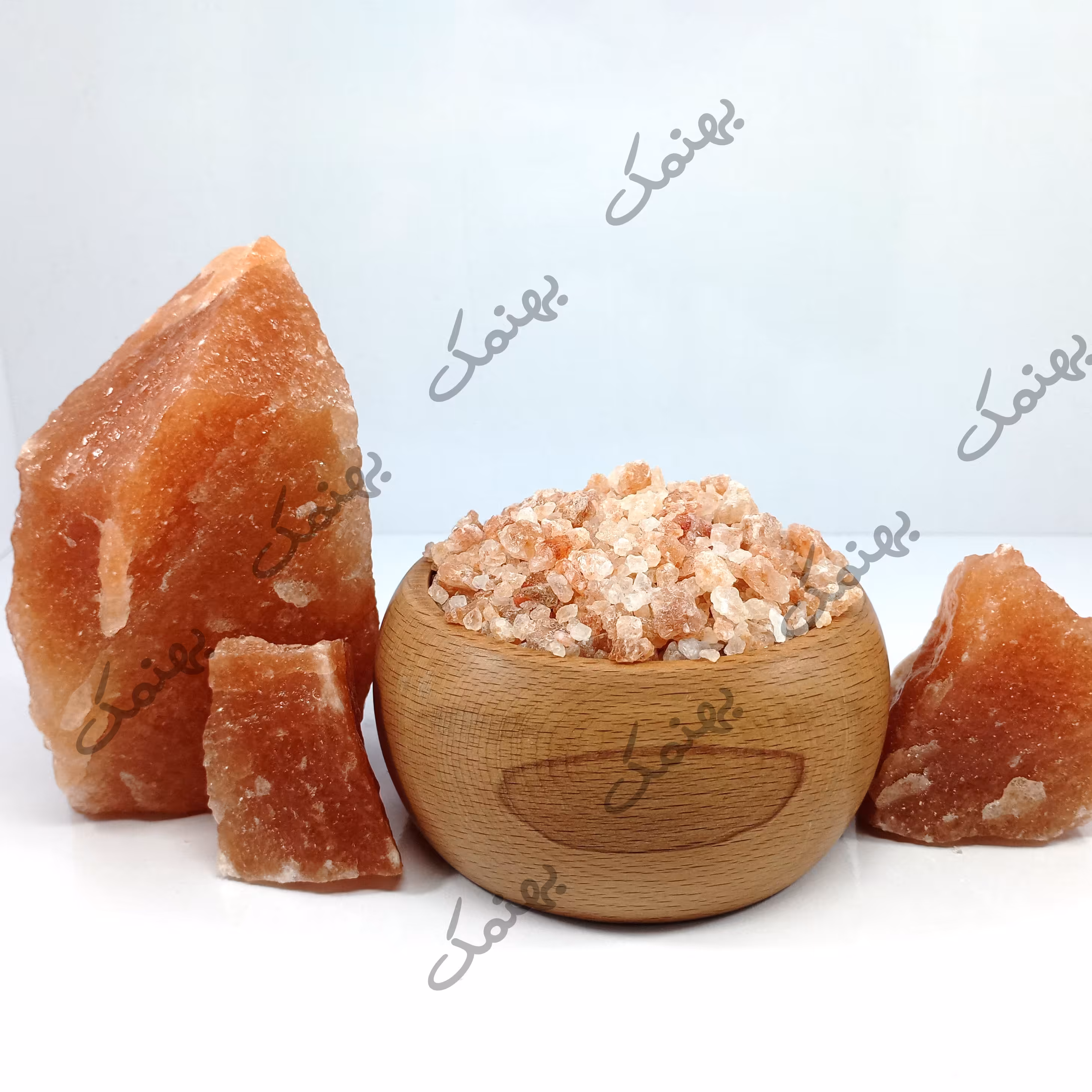 نمک صورتی  شیلاتی ممتاز  گرمسار.بسته بندی پاک شده نیم کیلویی .غرفه بِهنمک