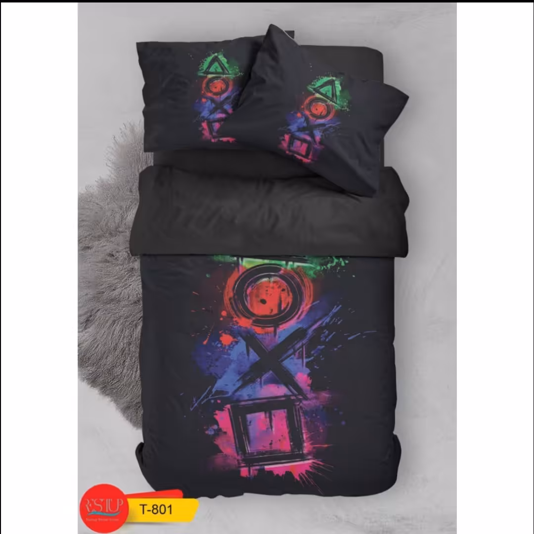 رو تختی سه بعدی یک نفره کد تی 801