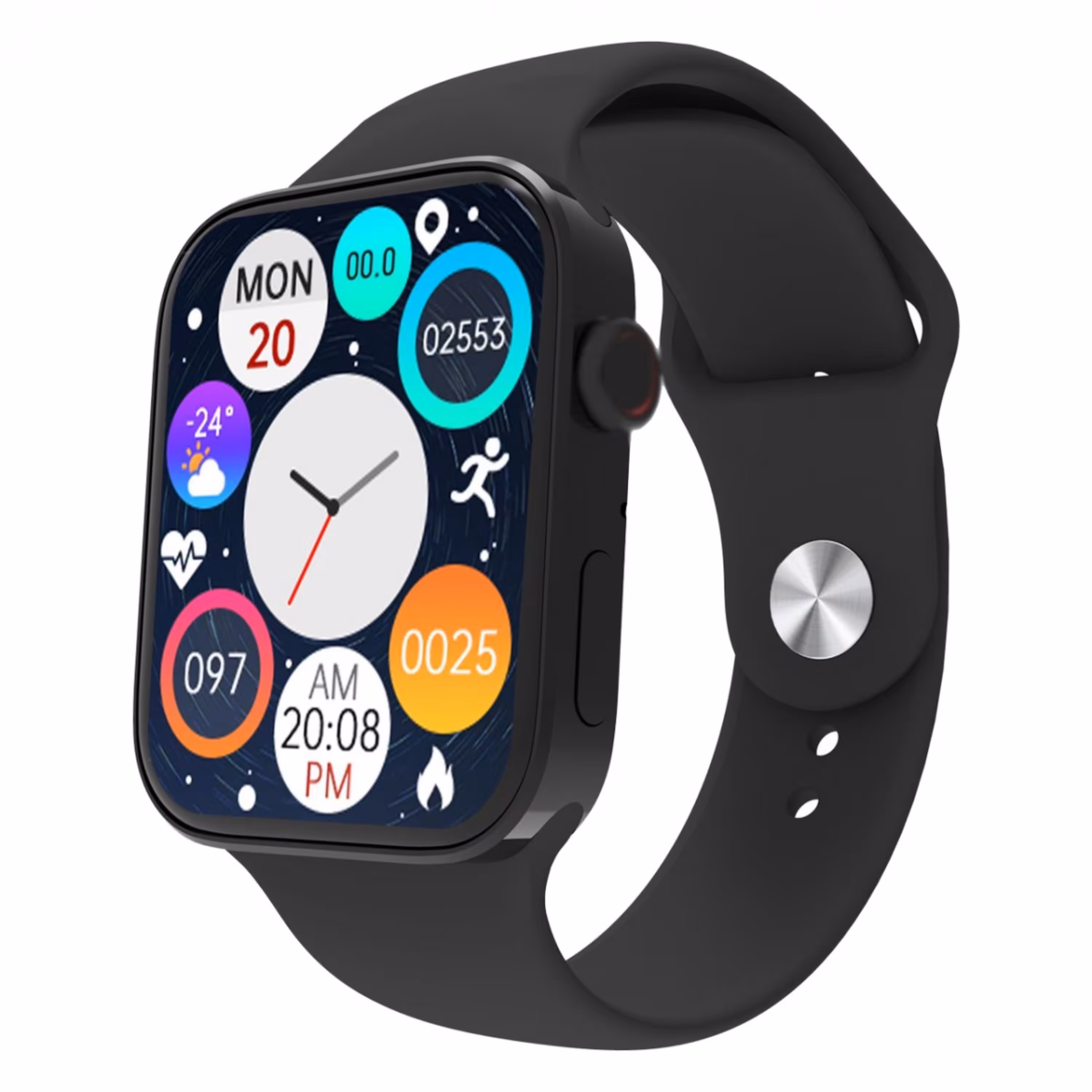 ساعت هوشمند مدل ET7 2022 مشکی (سیم کارت خورنیست)