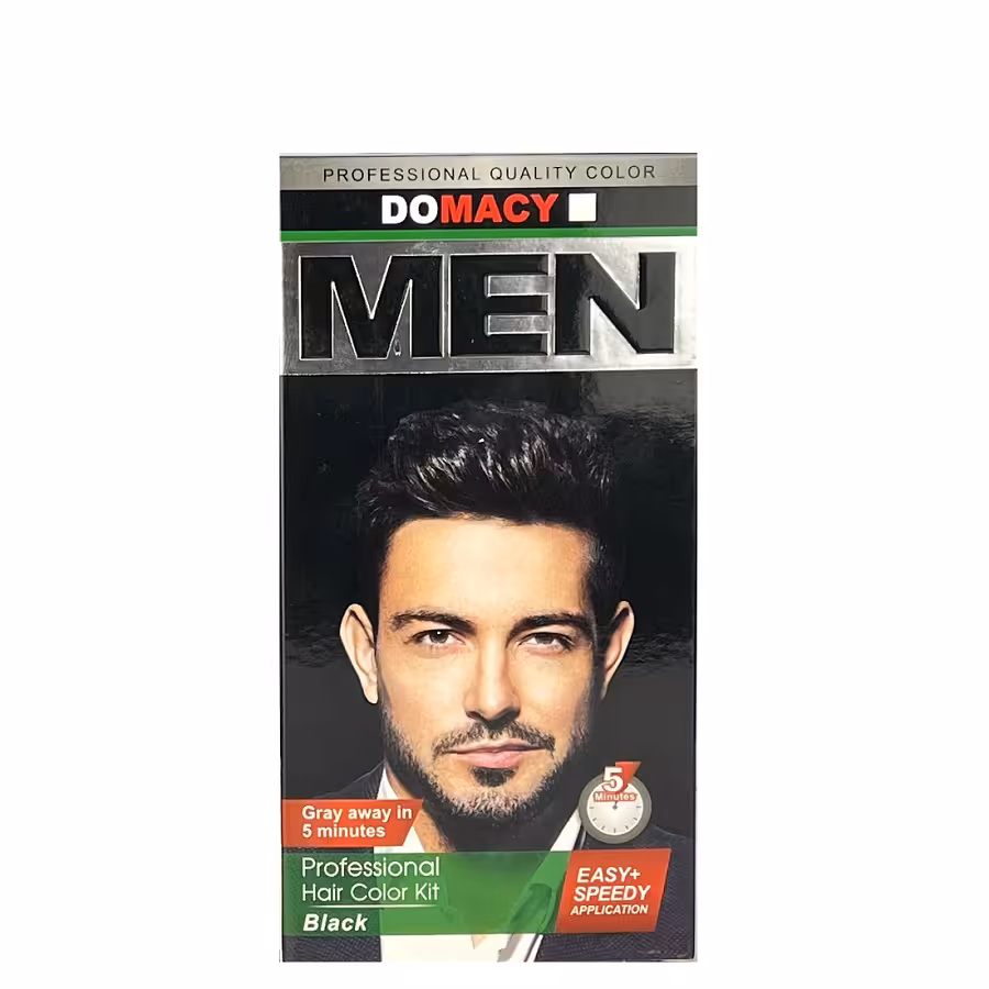 کيت رنگ موي مردانه دوماسی مشکيDOMACY - MF1