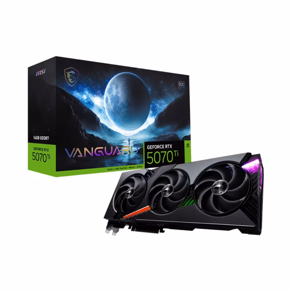 خرید کارت گرافیک MSI GeForce RTX 5070 Ti 16G Vanguard SOC با بهترین قیمت