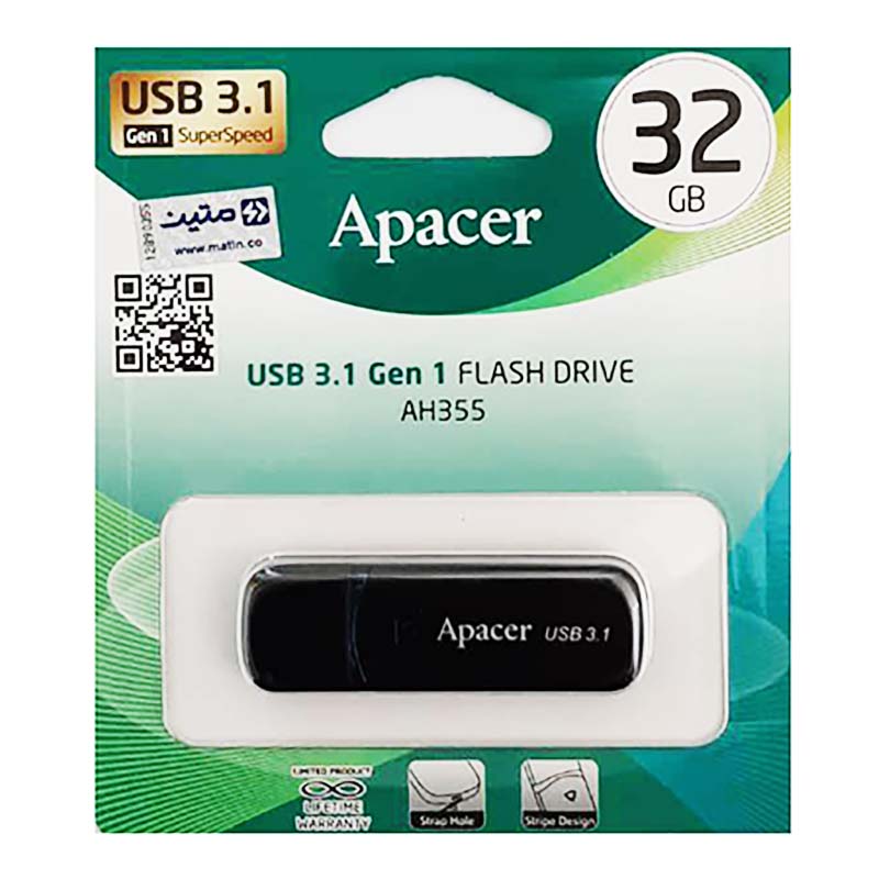 فلش 32 گیگ اپیسر Apacer AH355 USB3.2