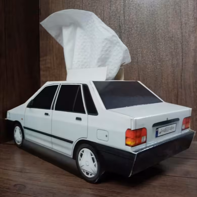 دستمال کاغذی با طرح پراید