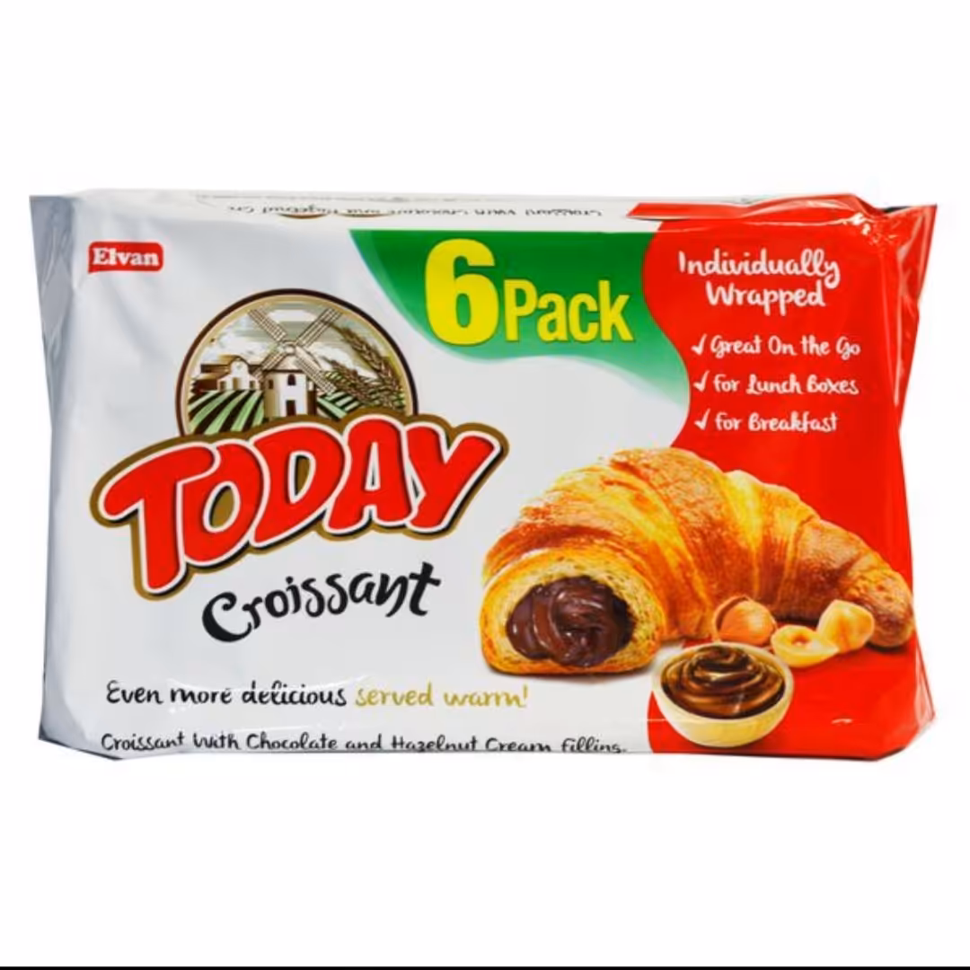 کروسان ( پچ پچ) تودی، شکلات فندقی ، بسته 6 عددی، محصول ترکیه