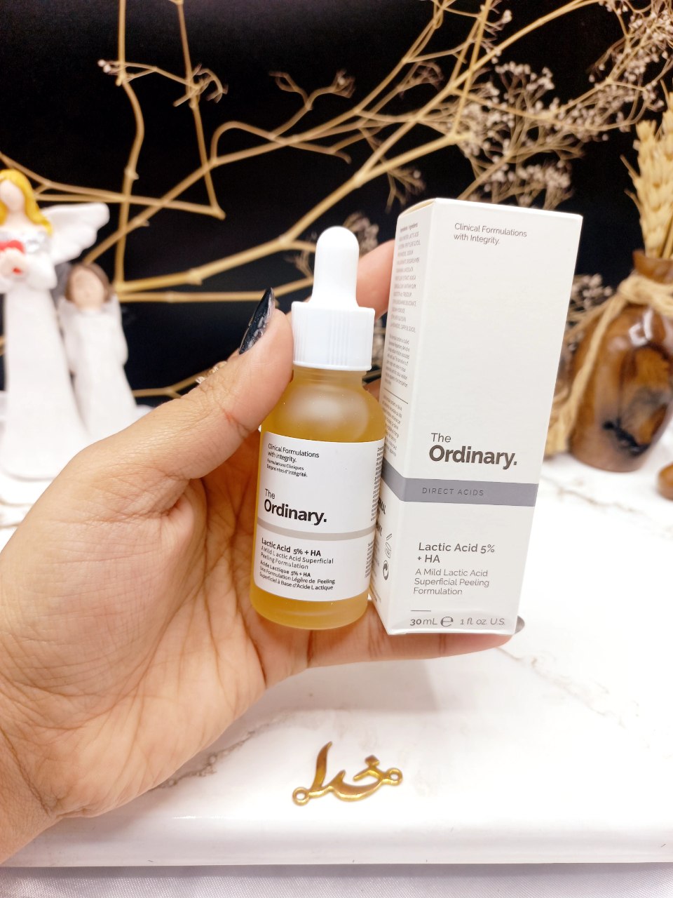 سرم جوانساز و آبرسان پوست لاکتیک اسید 5 درصد اوردینری Lactic Acid 5% HA ordinary