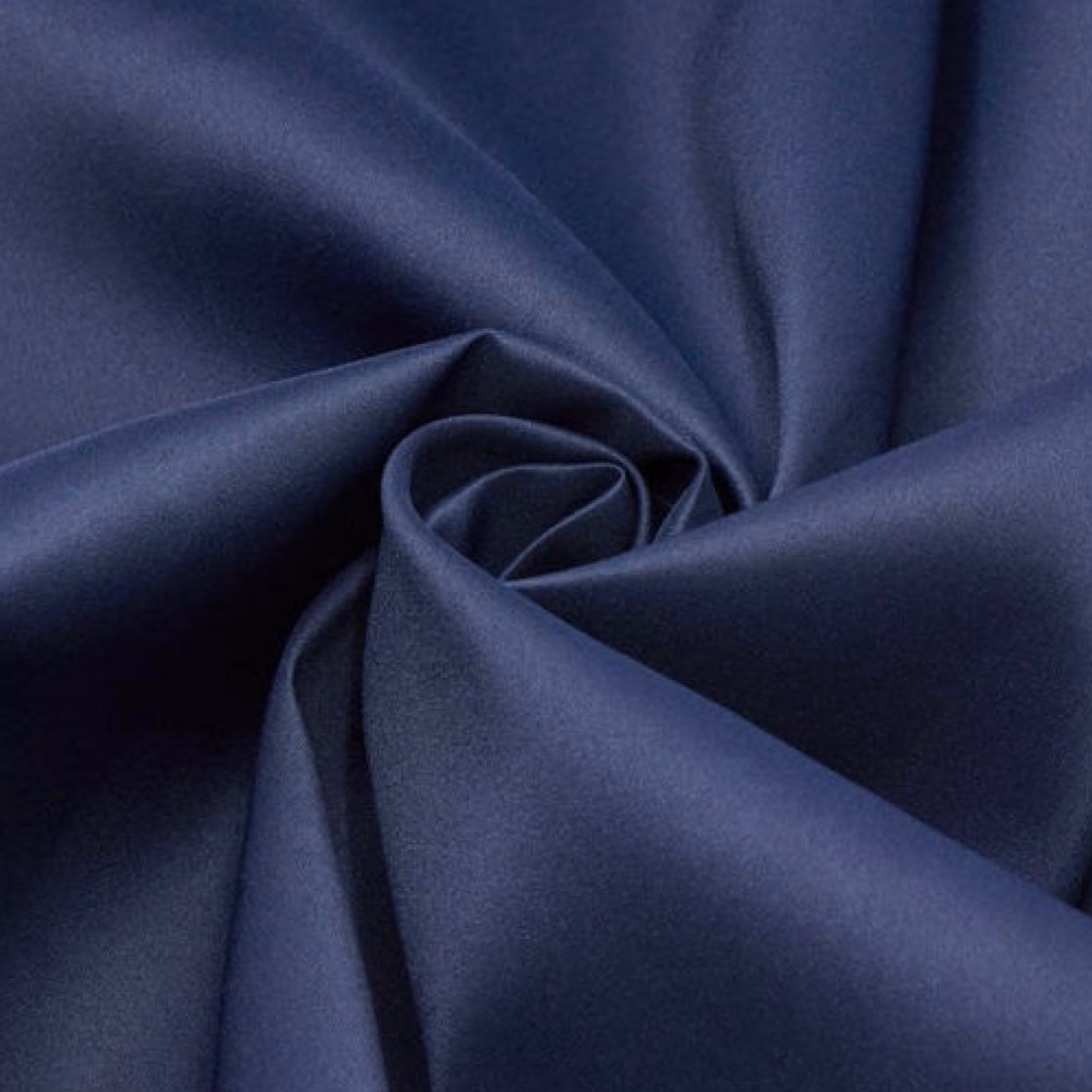 پارچه ساتن آمریکایی سرمه ای نیم متر (آهاردار مناسب پیراهن و لباس مجلسی)