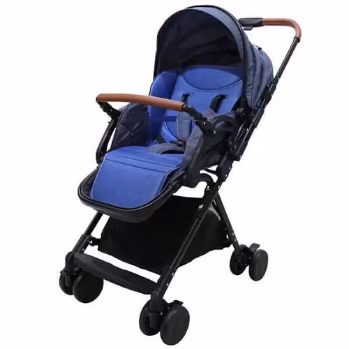 کالسکه مسافرتی دسته دوطرفه بیبی فورلایف baby4life مدل 2way جین | خرید و پرداخت در محل