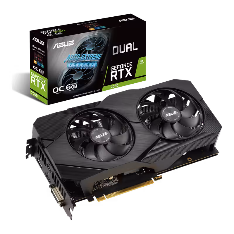 کارت گرافیک ایسوس Dual-RTX2060-O6G-EVO