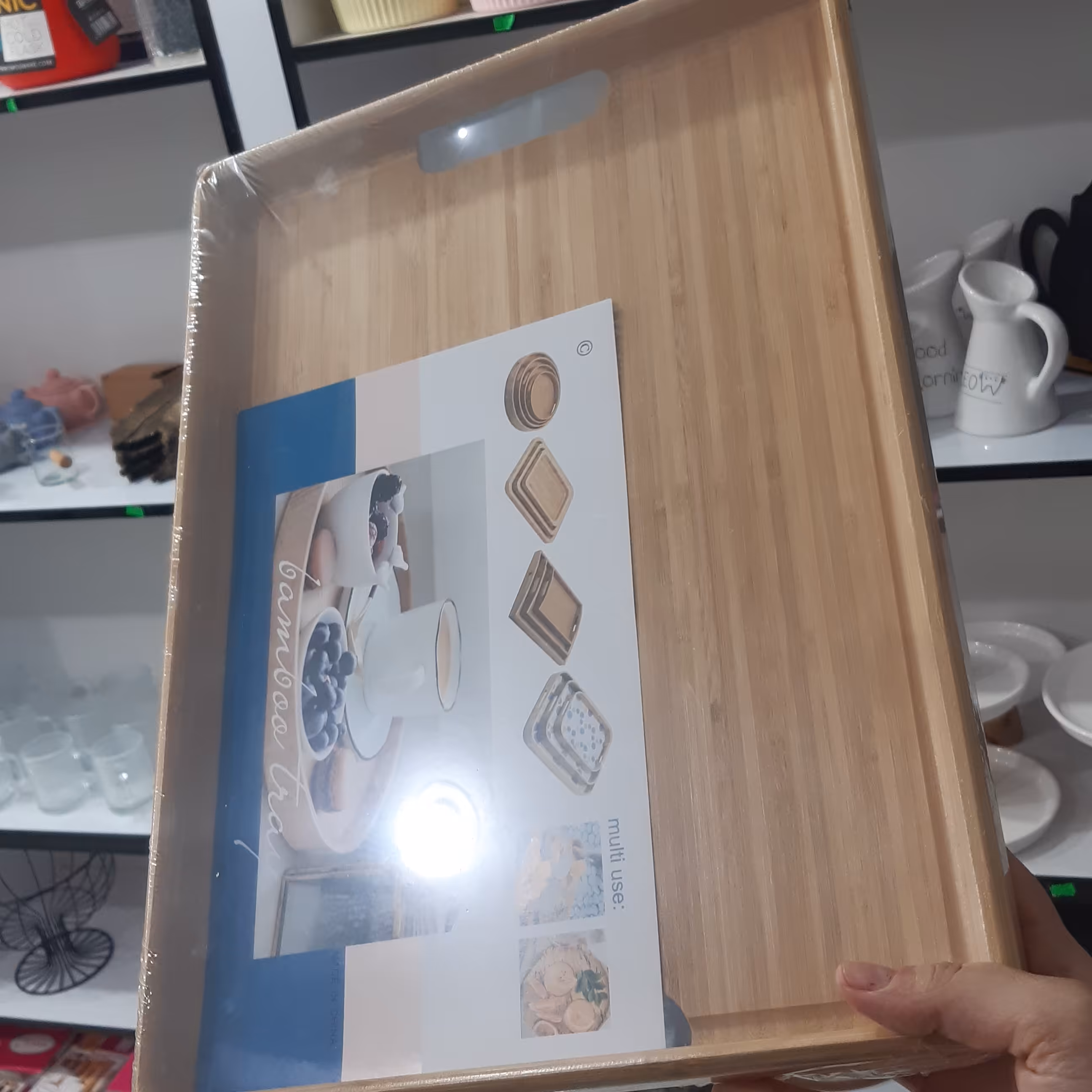 سینی چوبی بامبو