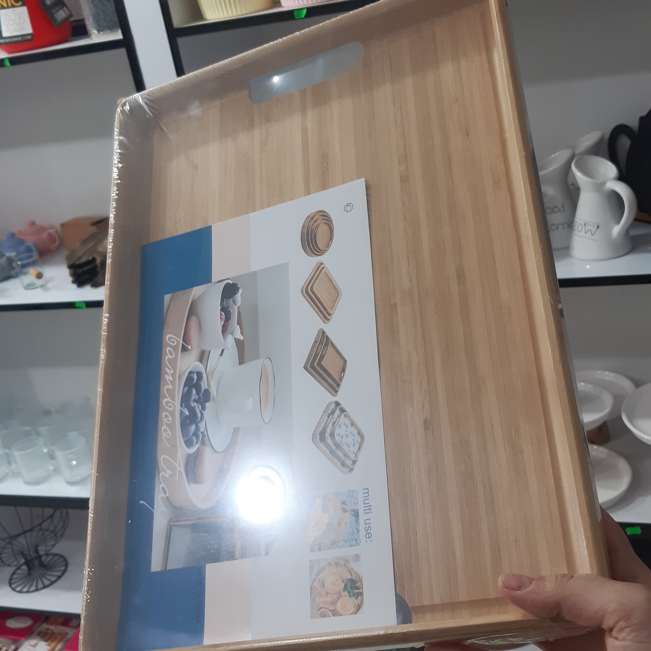 سینی چوبی بامبو