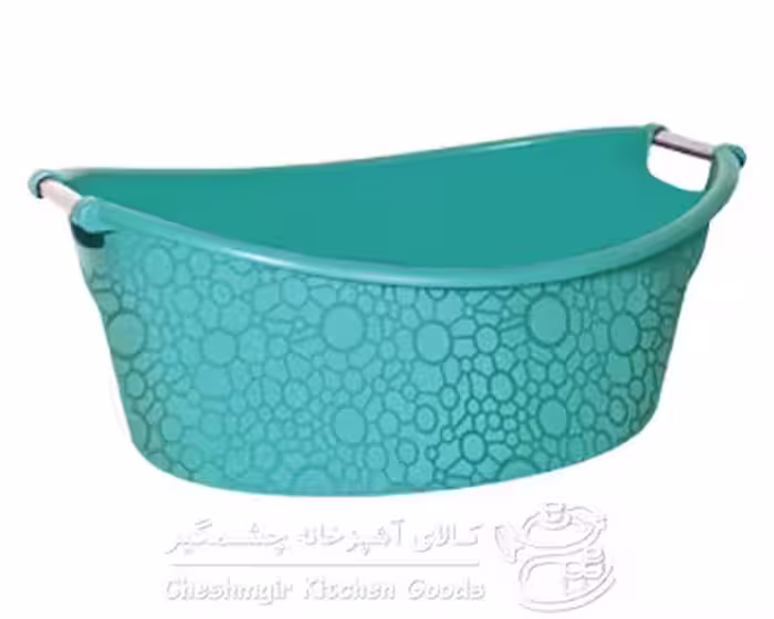 لگن بیضی دسته استیل بزرگ لیمون کد 154235