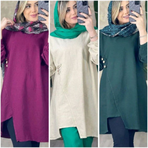 مانتو اسپرت زنانه الیاف مدل کمند