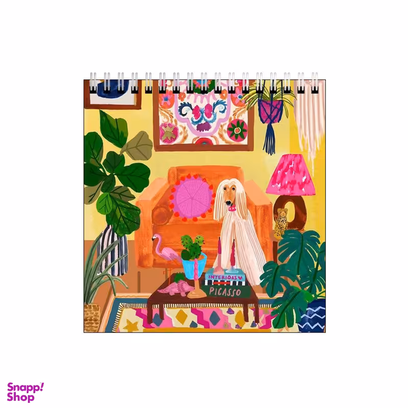 دفتر طراحی بامبیلیپ طرح اتاق پذیرایی پر گل و هاپو کد 3096648