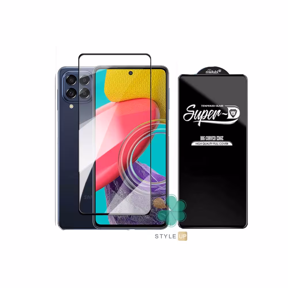 گلس گوشی سامسونگ Samsung Galaxy M53 تمام صفحه Super D