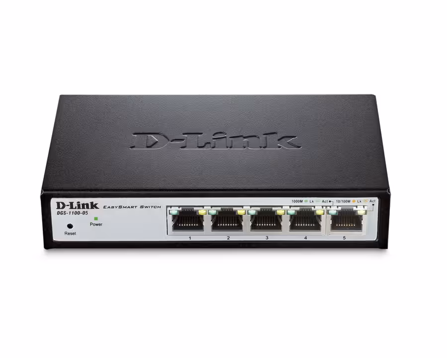 سوئیچ 5 پورت و اسمارت دی لینک دی جی اس 1100