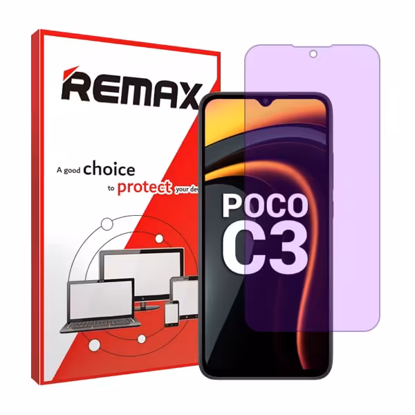 گلس شیائومی Poco C3 مدل هیدروژلی آنتی پرپل برند ریمکس کد S