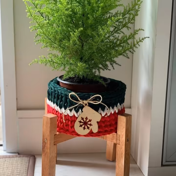 سبد تریکو مناسب گلدان و گل و گیاه 