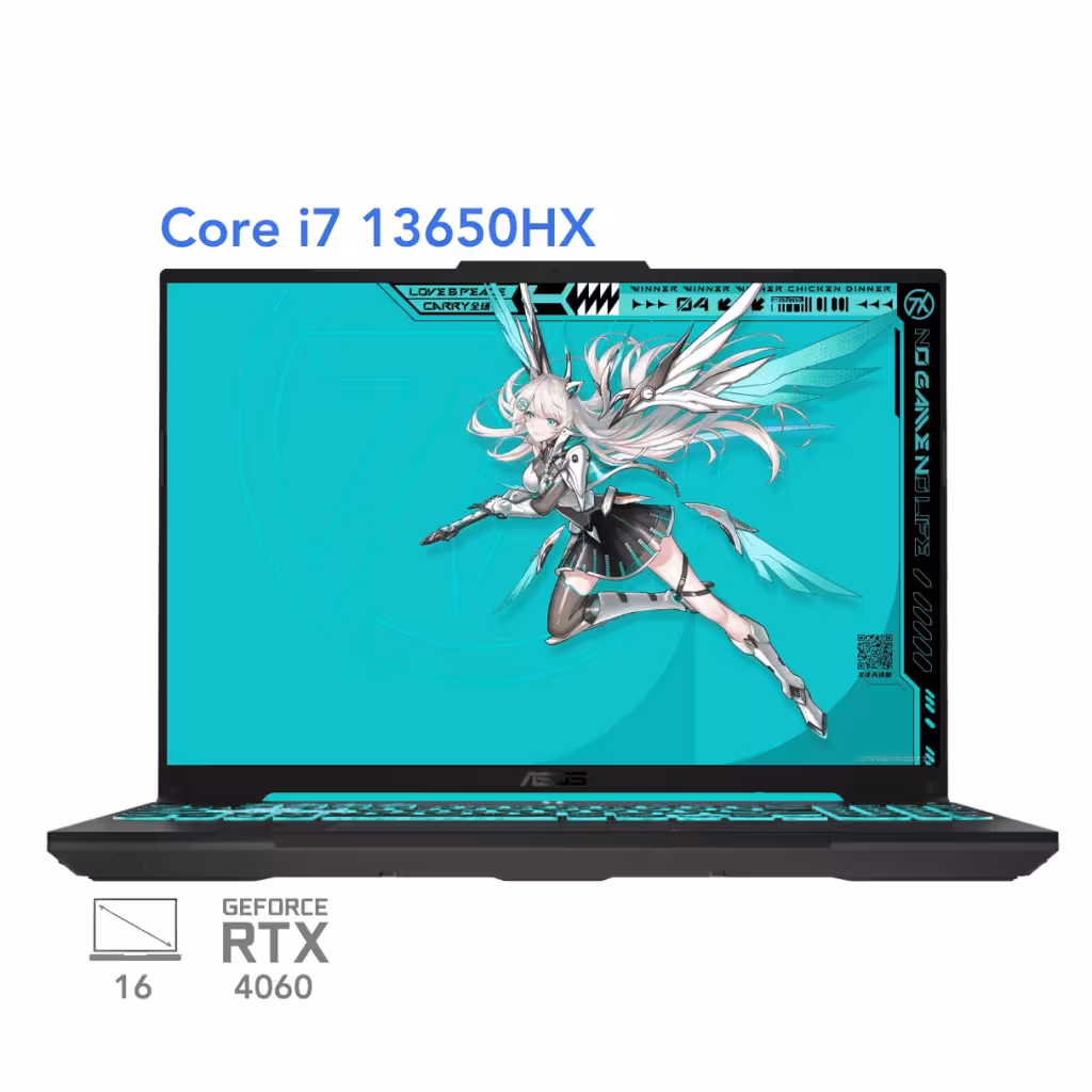 لپ تاپ گیمینگ ایسوس تاف ASUS TUF F16 FX607JV i7 13650HX RTX 4060 130W 16G 2.5K 165Hz 2024