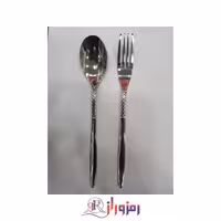 سرویس قاشق چنگال 24 نفره یونیک سوزنی  طرحدار نقره ای