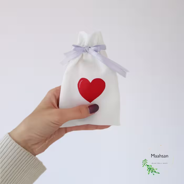 بگ کیسه پارچه ای برای  بسته بندی اکسسوری و انگشتر (تک ) 