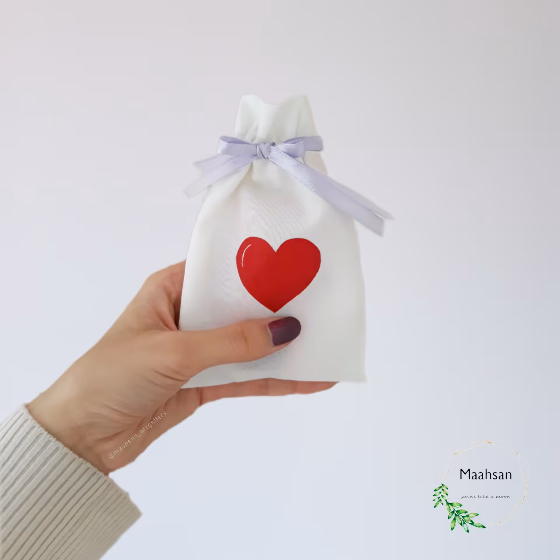 بگ کیسه پارچه ای برای  بسته بندی اکسسوری و انگشتر (تک ) 