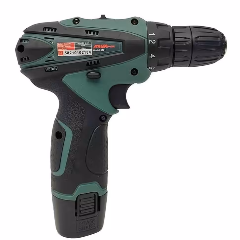 دریل شارژی دو باتری آروا مدل 5821