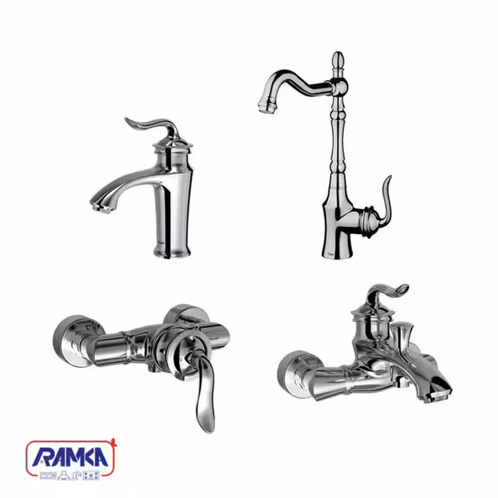 ست شیرالات شودر مدل لوکا کروم