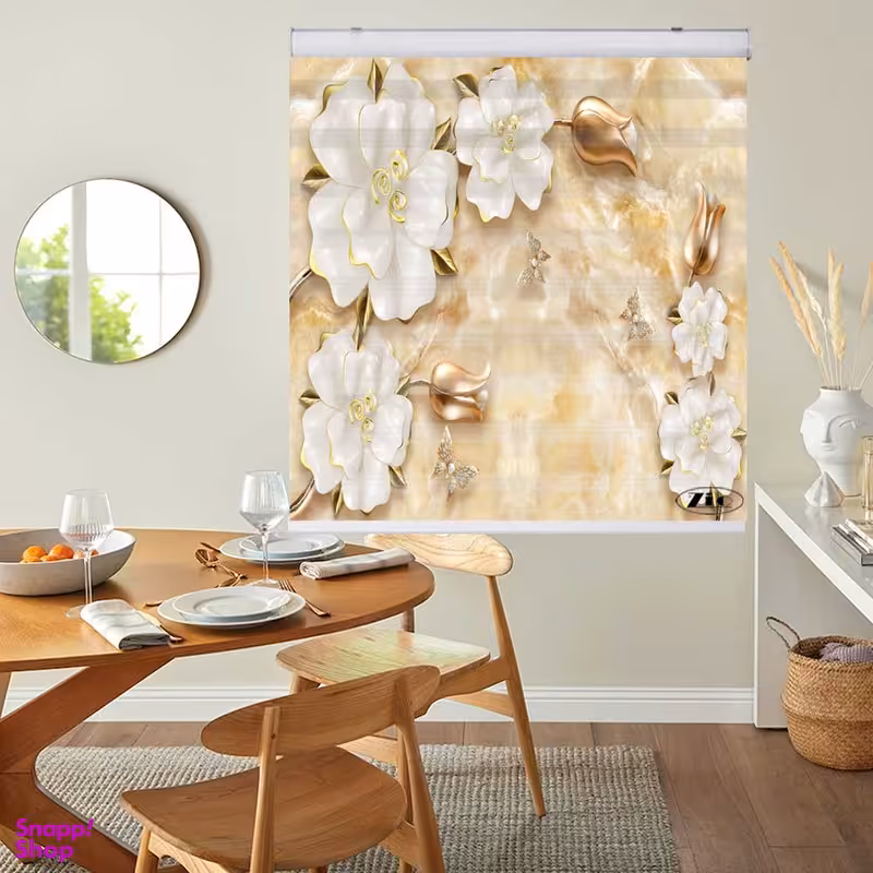 پرده زبرا زیو کد 3D1210 سایز 150x200 سانتی متر