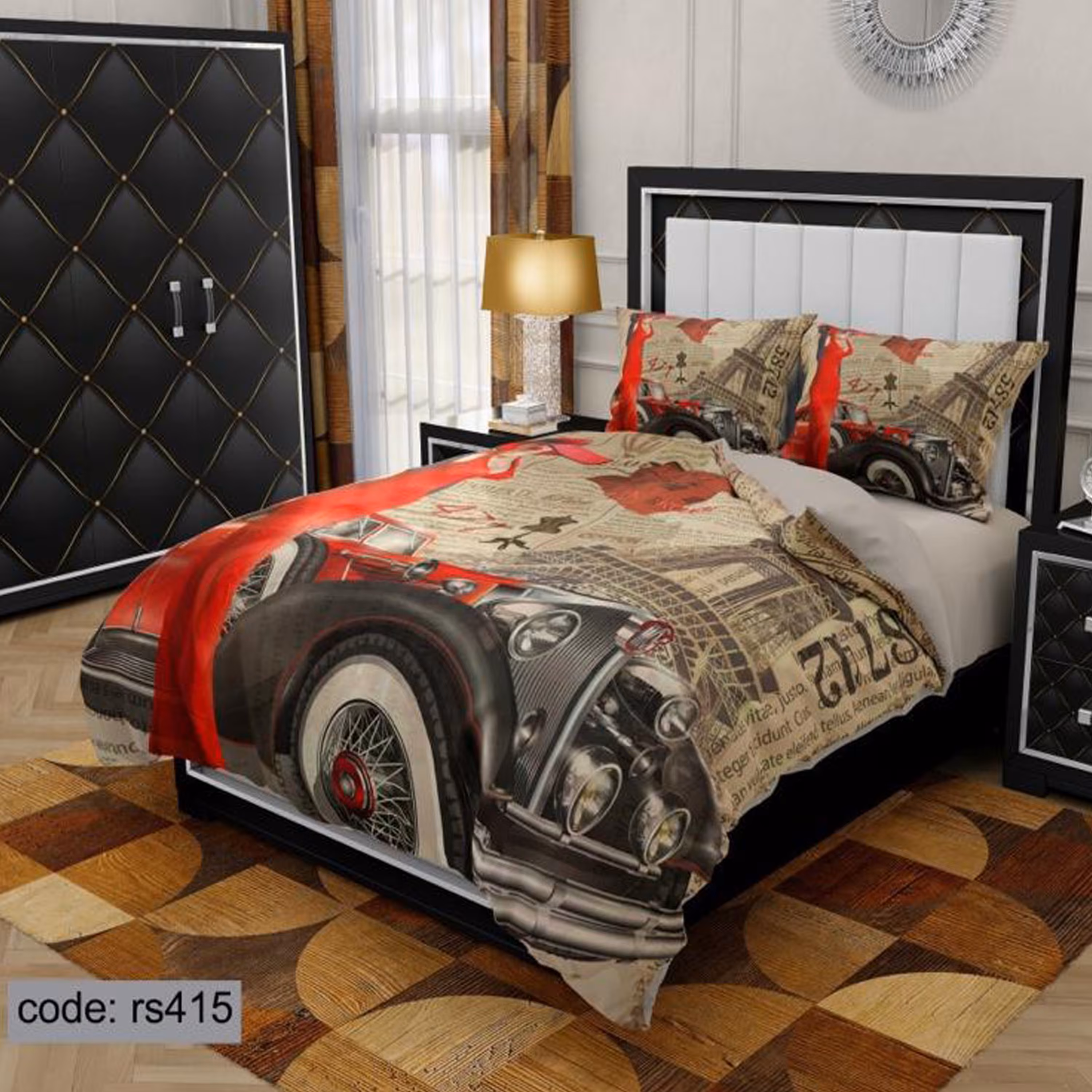 سرویس روتختی 2 نفره تنسل چاپی برندترک لند(Turk Land) rs 415