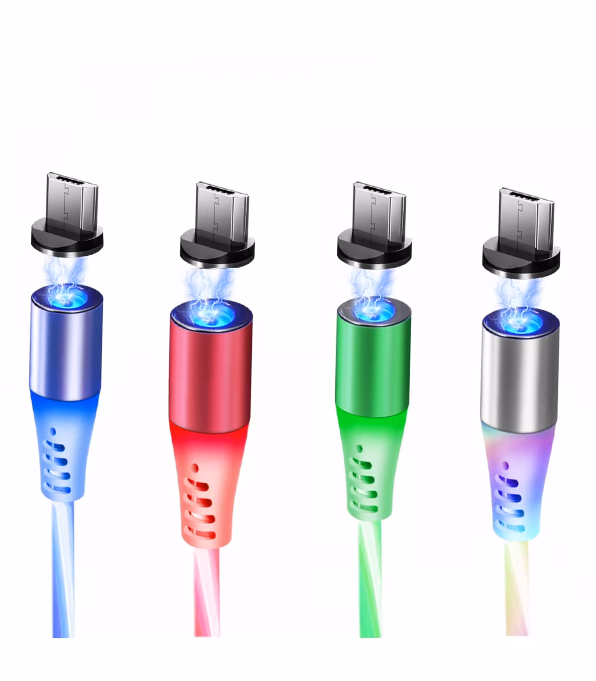 کابل شارژر مگنتی با 3 کانکتور